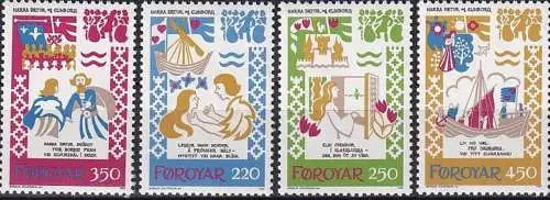 FÄRÖER 1982 Mi-Nr. 75/78 ** MNH