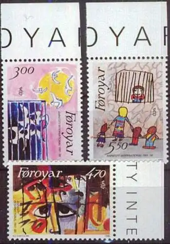 FÄRÖER 1986 Mi-Nr. 136/38 ** MNH