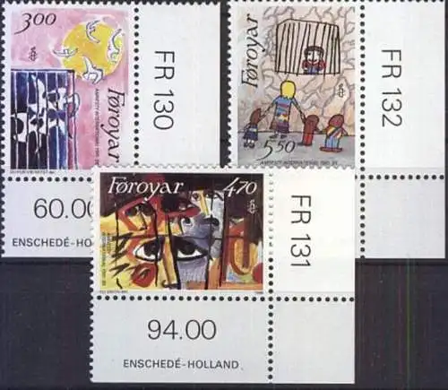 FÄRÖER 1986 Mi-Nr. 136/38 ** MNH