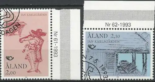 ALAND 1993 Mi-Nr. 70/71 o used - aus Abo