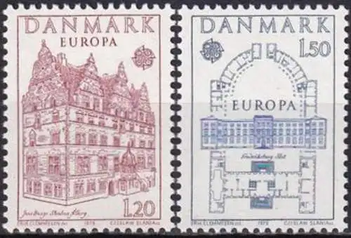 DÄNEMARK 1978 Mi-Nr. 662/63 ** MNH