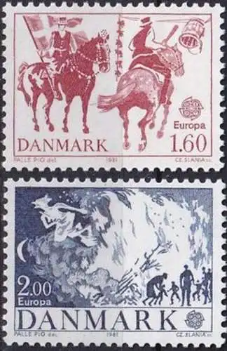 DÄNEMARK 1981 Mi-Nr. 730/31 ** MNH