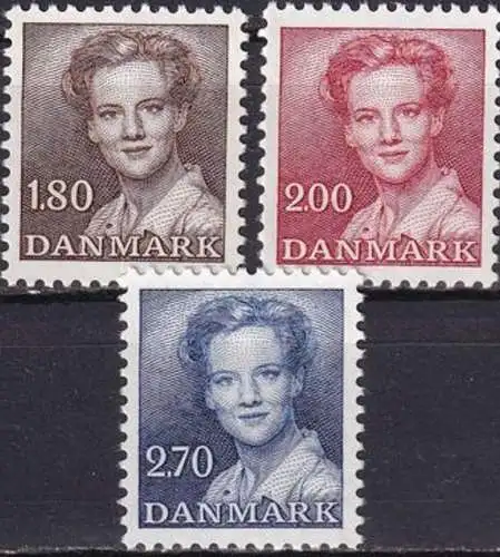 DÄNEMARK 1982 Mi-Nr. 753/55 ** MNH