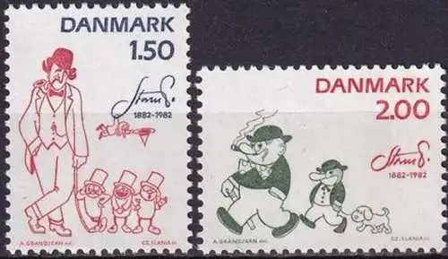 DÄNEMARK 1982 Mi-Nr. 764/65 ** MNH