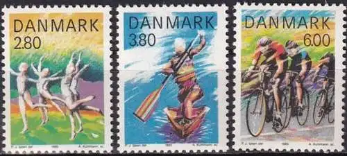 DÄNEMARK 1985 Mi-Nr. 842/44 ** MNH