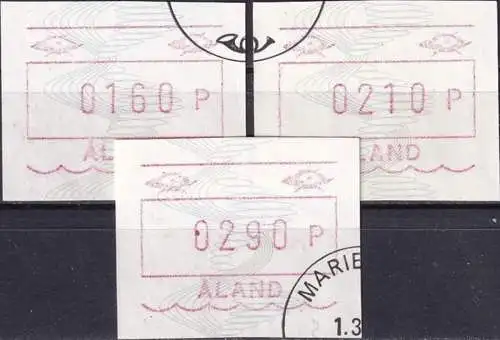 ALAND 1991 Mi-Nr. ATM 4 Automatenmarken o used - aus Abo
