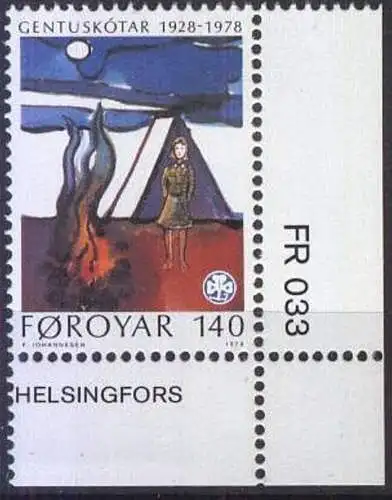 FÄRÖER 1978 Mi-Nr. 41 ** MNH