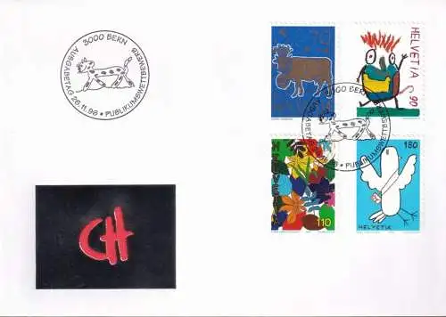 SCHWEIZ 1996 Mi-Nr. 1593/96 FDC