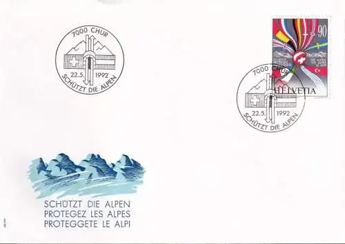 SCHWEIZ 1992 Mi-Nr. 1477 FDC