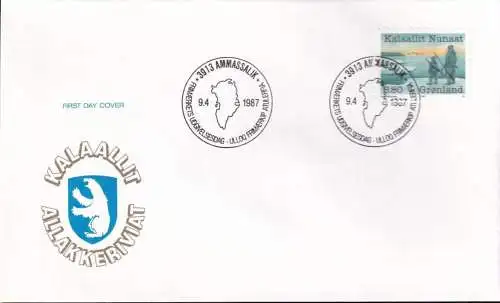 GRÖNLAND 1987 Mi-Nr. 173 FDC