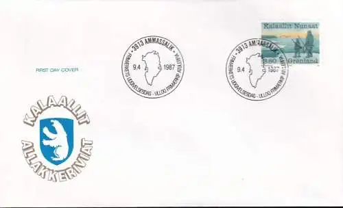 GRÖNLAND 1987 Mi-Nr. 173 FDC