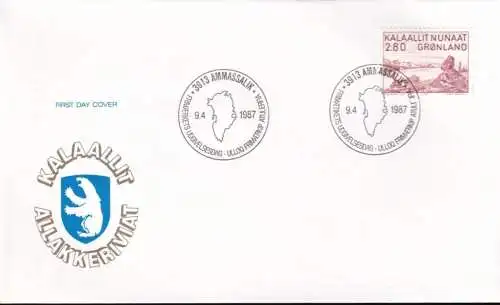 GRÖNLAND 1987 Mi-Nr. 172 FDC