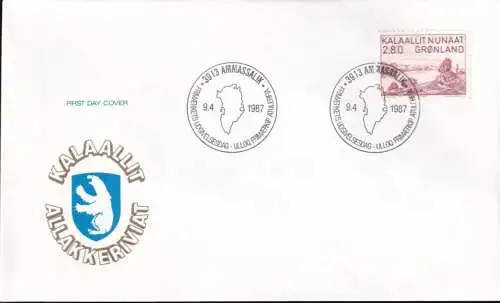 GRÖNLAND 1987 Mi-Nr. 172 FDC