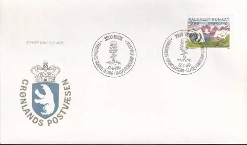 GRÖNLAND 1985 Mi-Nr. 160 FDC