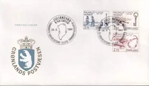 GRÖNLAND 1983 Mi-Nr. 143/45 FDC