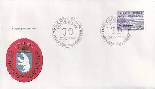 GRÖNLAND 1982 Mi-Nr. 136 FDC