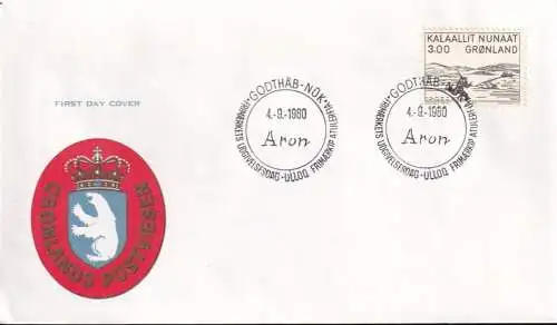 GRÖNLAND 1980 Mi-Nr. 124 FDC