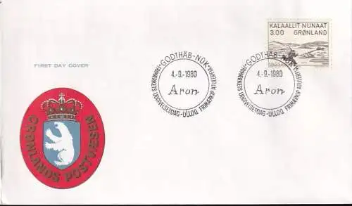 GRÖNLAND 1980 Mi-Nr. 124 FDC