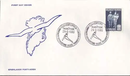 GRÖNLAND 1980 Mi-Nr. 119 FDC