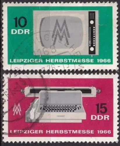DDR 1966 Mi-Nr. 1204/05 o used
