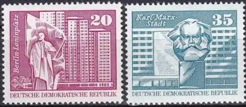 DDR 1973 Mi-Nr. 1820/21 ** MNH
