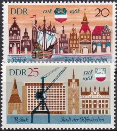 DDR 1968 Mi-Nr. 1384/85 ** MNH