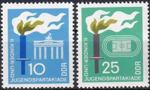 DDR 1968 Mi-Nr. 1375/76 ** MNH