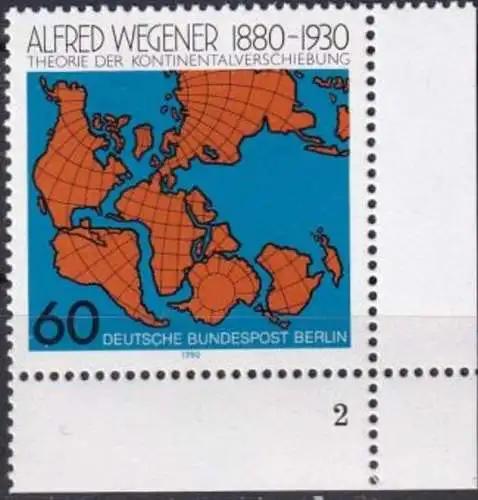 BERLIN 1980 Mi-Nr. 616 Eckrand Formnummer ** MNH