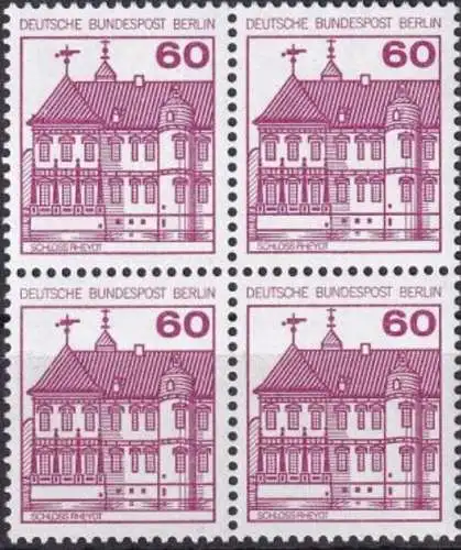 BERLIN 1979 Mi-Nr. 611 Viererblock ** MNH