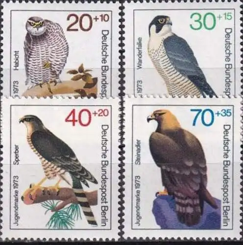 BERLIN 1973 Mi-Nr. 442/45 ** MNH