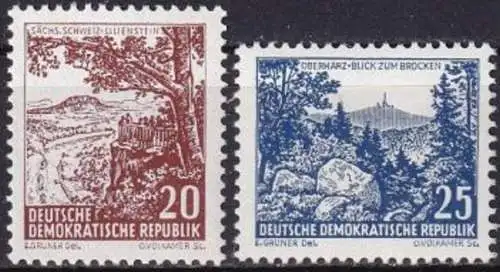 DDR 1961 Mi-Nr. 815/16 ** MNH