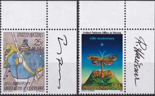 UNO NEW YORK 1989 Mi-Nr. 577/78 ** MNH