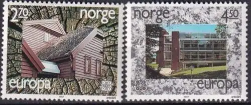 NORWEGEN 1987 Mi-Nr. 965/66 ** MNH