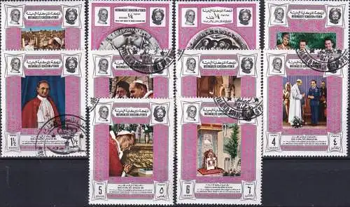 JEMEN YEMEN 1969 Mi-Nr. 668/77 o used - aus Abo