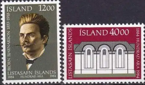 ISLAND 1984 Mi-Nr. 622/23 ** MNH