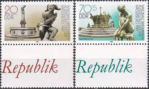 DDR 1989 Mi-Nr. 3265/66 ** MNH