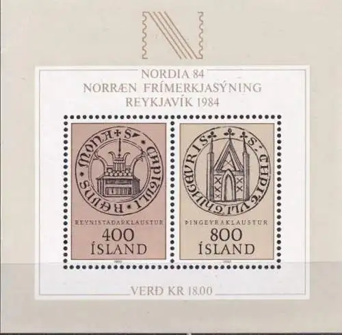 ISLAND 1982 Mi-Nr. Block 4 ** MNH