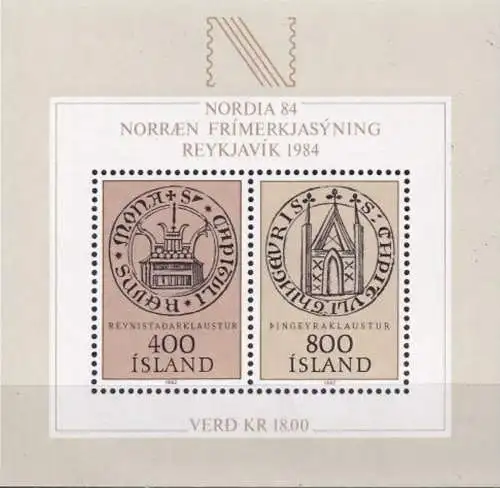 ISLAND 1982 Mi-Nr. Block 4 ** MNH