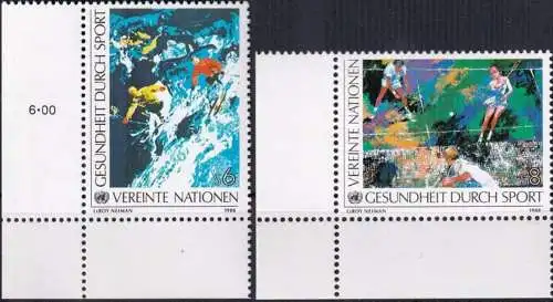 UNO WIEN 1988 Mi-Nr. 85/86 ** MNH
