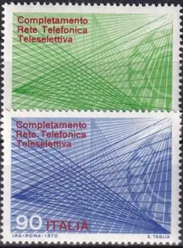 ITALIEN 1970 Mi-Nr. 1323/24 ** MNH