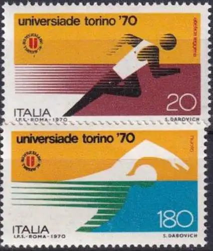 ITALIEN 1970 Mi-Nr. 1312/13 ** MNH