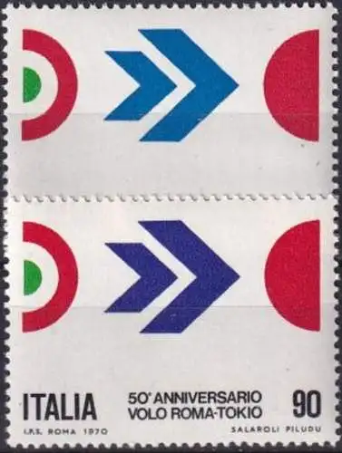 ITALIEN 1970 Mi-Nr. 1307/08 ** MNH