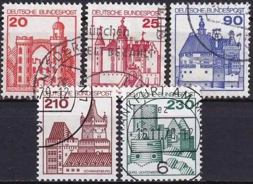 DEUTSCHLAND 1978 Mi-Nr. 995/99 o used