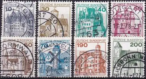 DEUTSCHLAND 1977 Mi-Nr. 913/20 o used