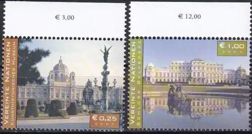 UNO WIEN 2003 Mi-Nr. 387/88 ** MNH