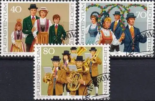 LIECHTENSTEIN 1980 Mi-Nr. 754/56 o used - aus Abo