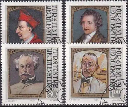 LIECHTENSTEIN 1981 Mi-Nr. 784/87 o used - aus Abo