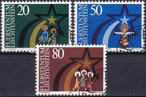 LIECHTENSTEIN 1983 Mi-Nr. 831/33 o used - aus Abo