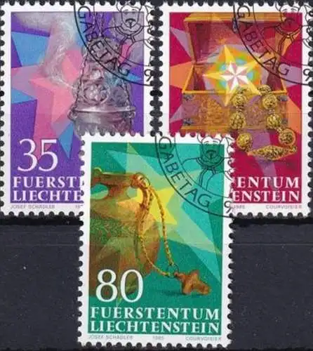 LIECHTENSTEIN 1985 Mi-Nr. 884/86 o used - aus Abo