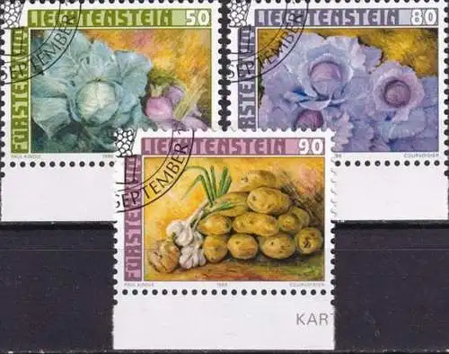 LIECHTENSTEIN 1986 Mi-Nr. 904/06 o used - aus Abo